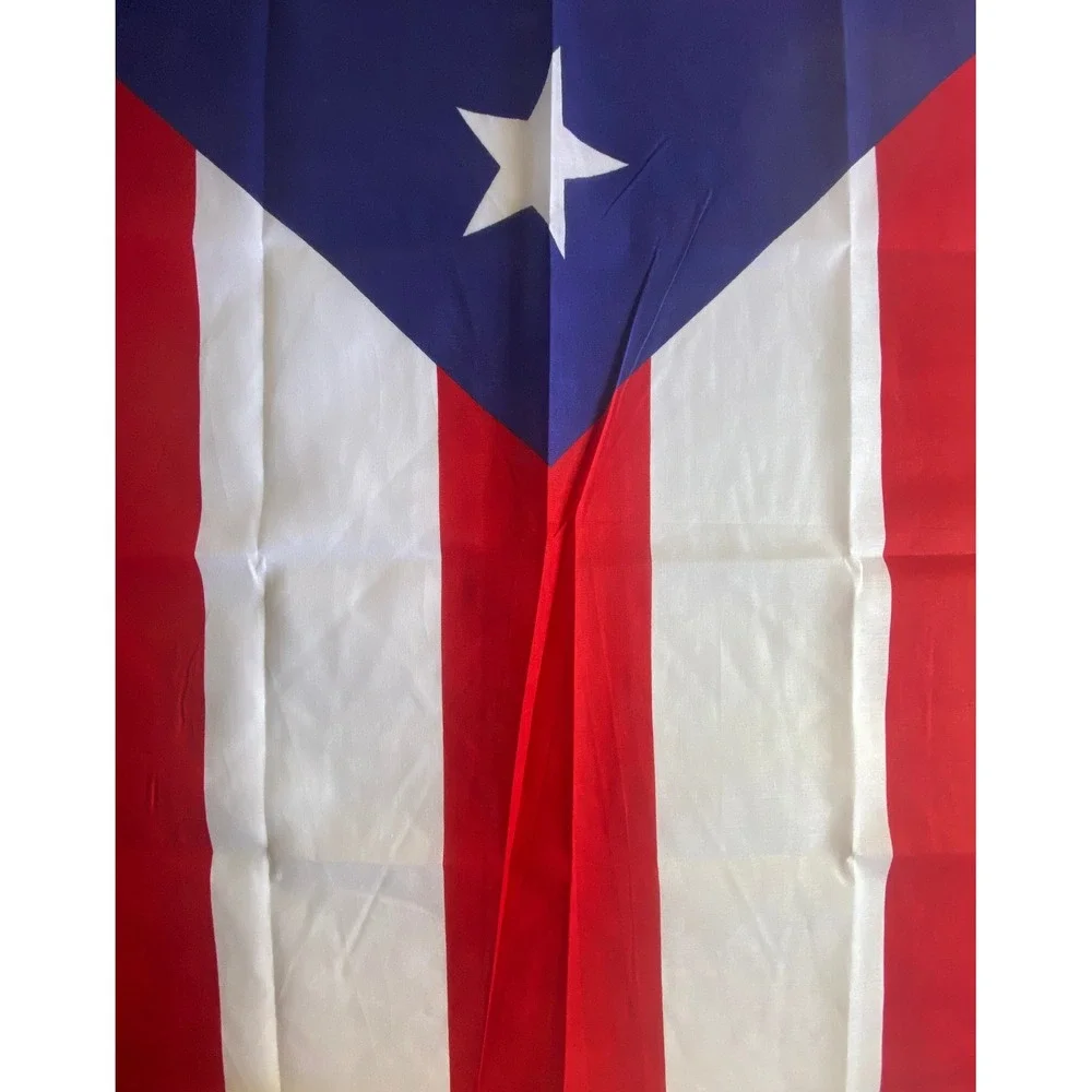Puerto Rico Boricua Bandana Scarf Mask Flag Design Red White Blue 20x20
